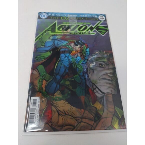 DC Superman Action Comics The Oz Effect Part 4/5 #990-991 2017/2018 Holographic - Picture 5 of 7